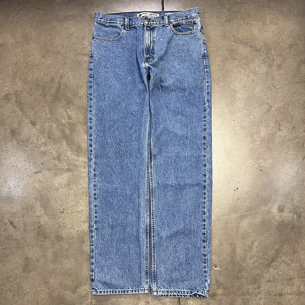 Harley Davidson × Vintage Vintage Y2K Harley Davidson Denim Jeans Medium Wash Straight Size US 36 / EU 52 - 1 Thumbnail