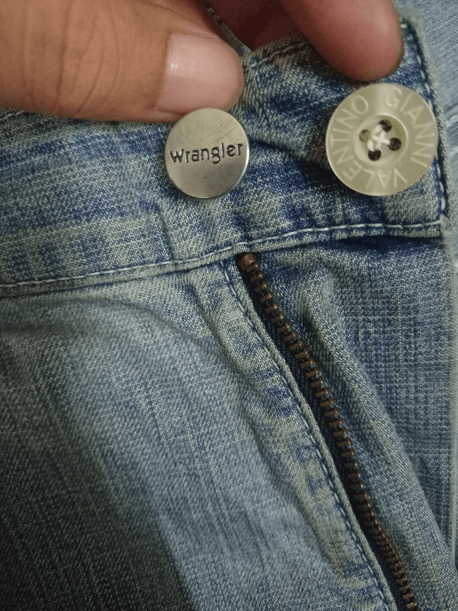 Wrangler Vintage Wrangler Blue Wash Distressed Baggy Jeans 30x27 Size US 30 / EU 46 - 3 Thumbnail