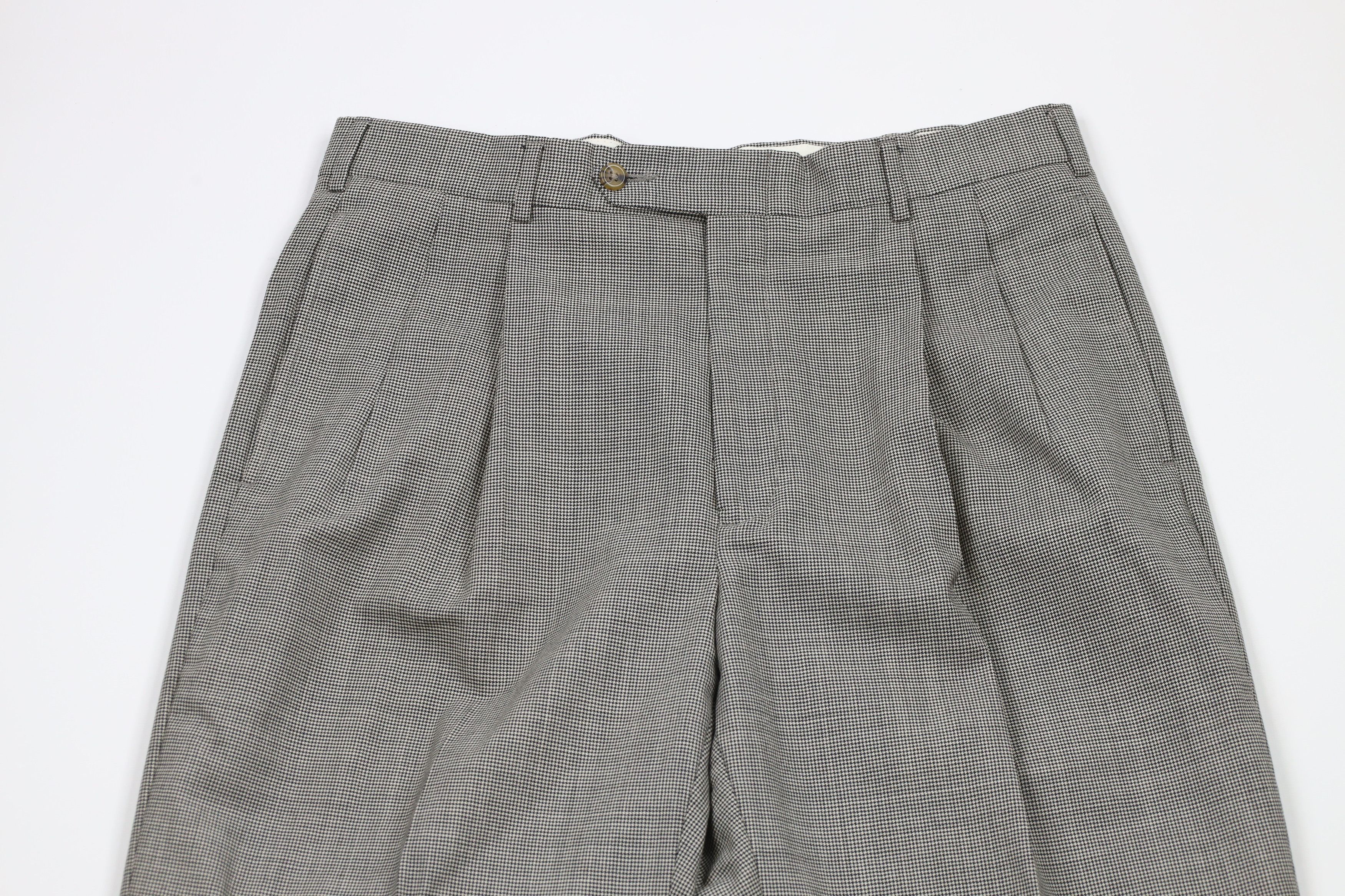 Tommy Hilfiger × Vintage Vintage 90s Tommy Hilfiger Houndstooth Wide Leg Chino Pants Size US 34 / EU 50 - 2 Thumbnail