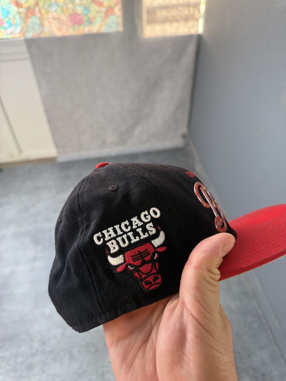NBA Vintage 90s NBA Chicago Bulls Spell Out Snapback Hat Size ONE SIZE - 3 Thumbnail