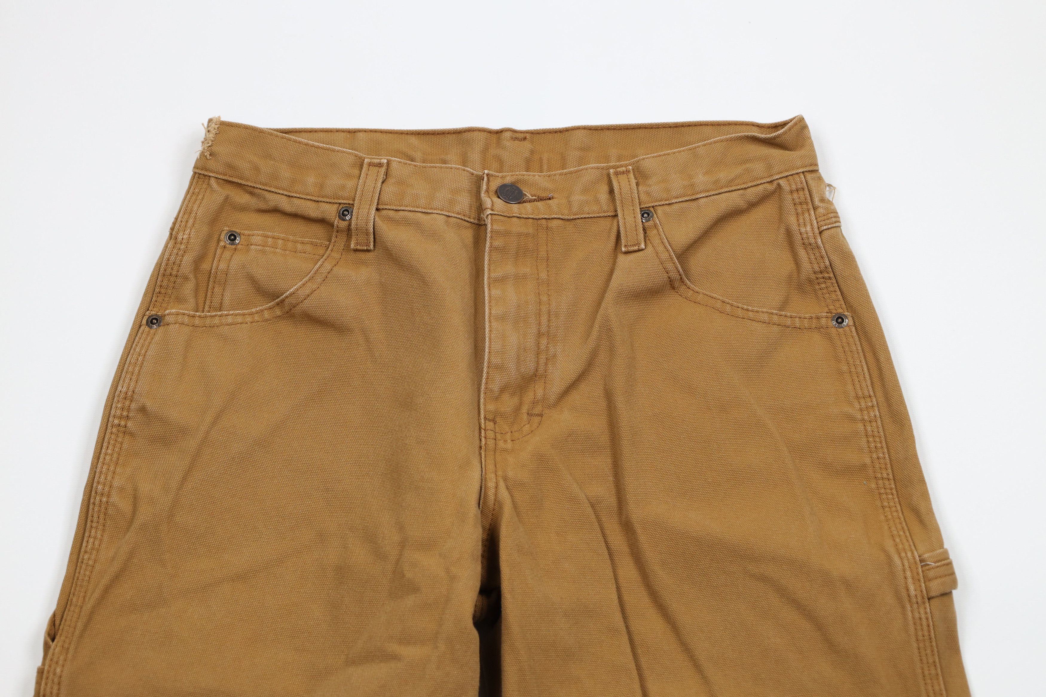 Dickies × Vintage Vintage Y2K Dickies Spell Canvas Dungaree Pants Duck Brown Size US 30 / EU 46 - 2 Thumbnail
