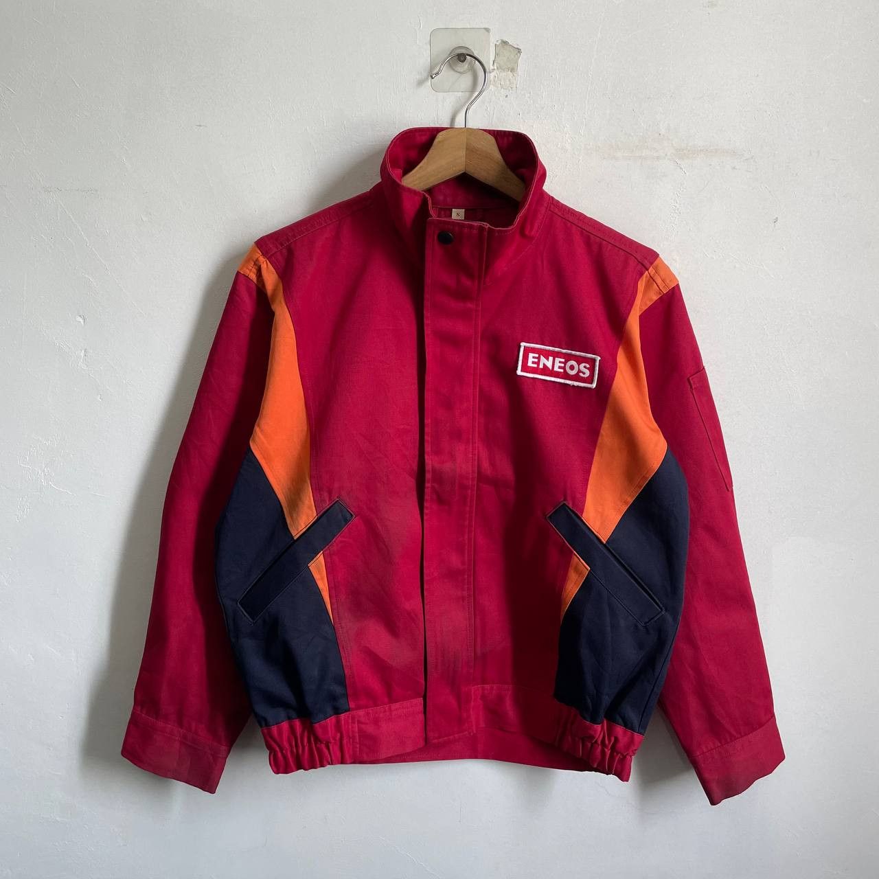 image of Racing x Vintage Best Offervintage Eneos Jacket Movie Intial-D in Red /Maroon, Men's (Size Small)