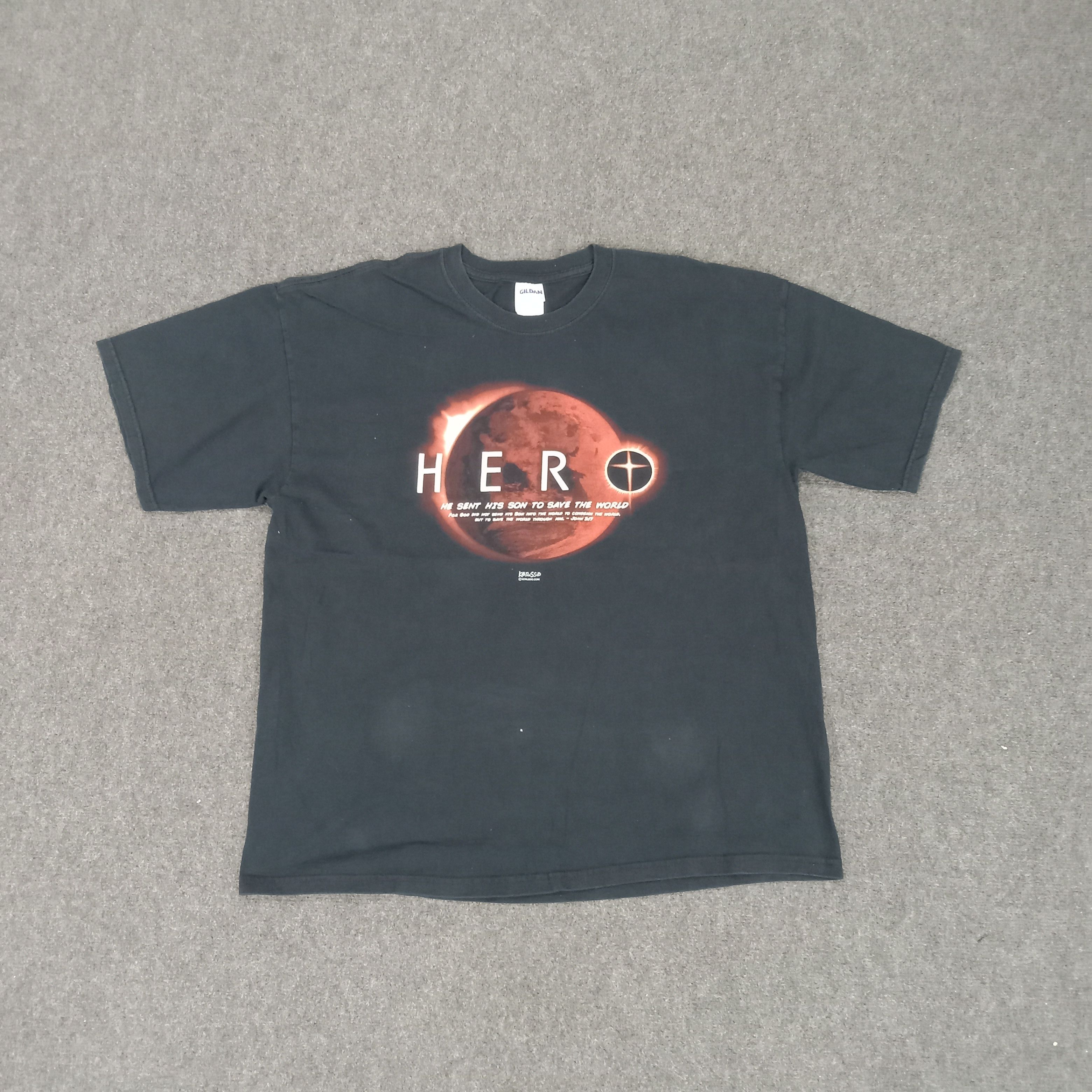 Vintage Hero American Superhero Movie Promo Tshirt Size US XL / EU 56 / 4 - 1 Thumbnail