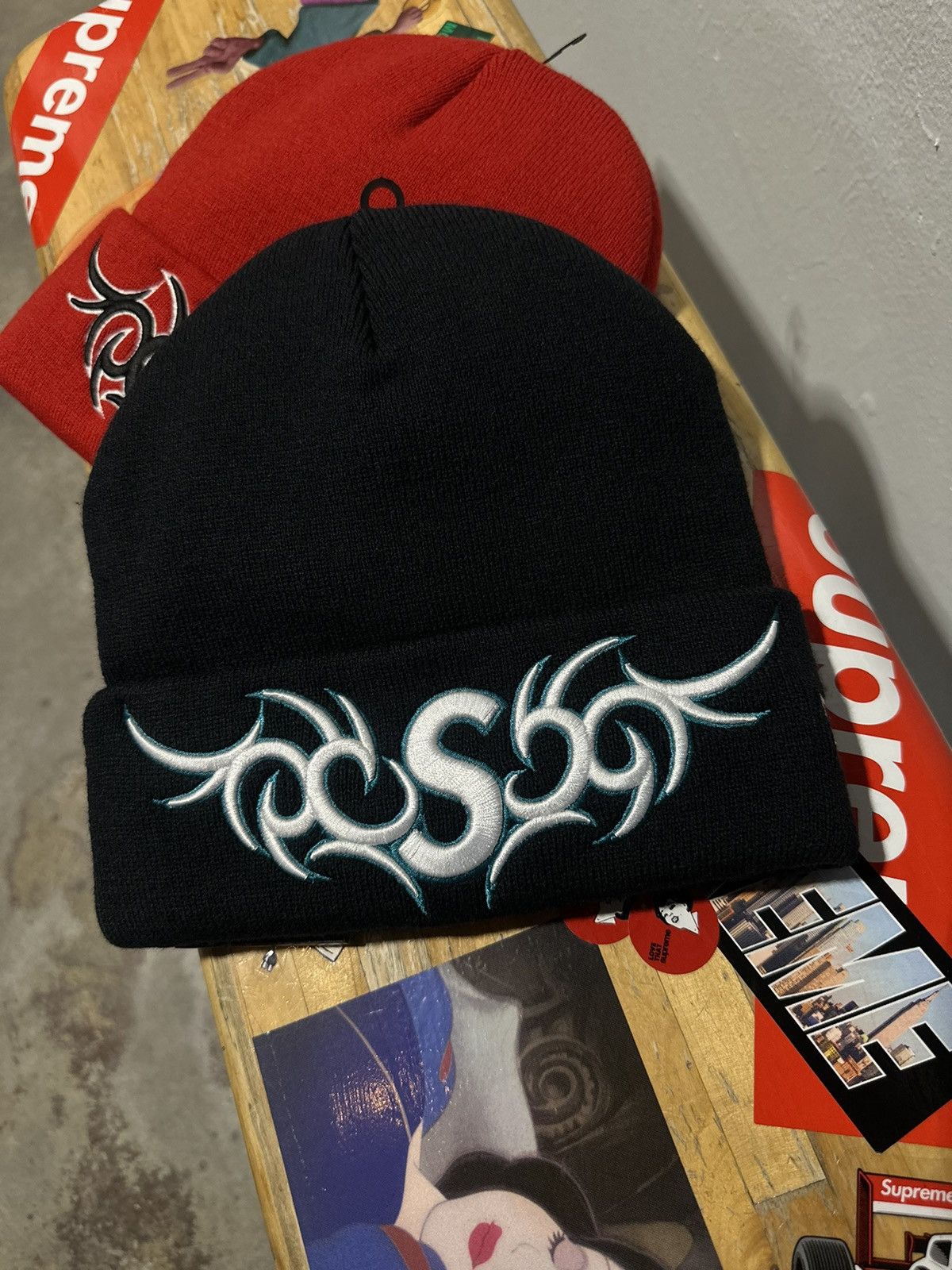 Supreme (Navy) Supreme Tribal Beanie Size ONE SIZE - 1 Thumbnail