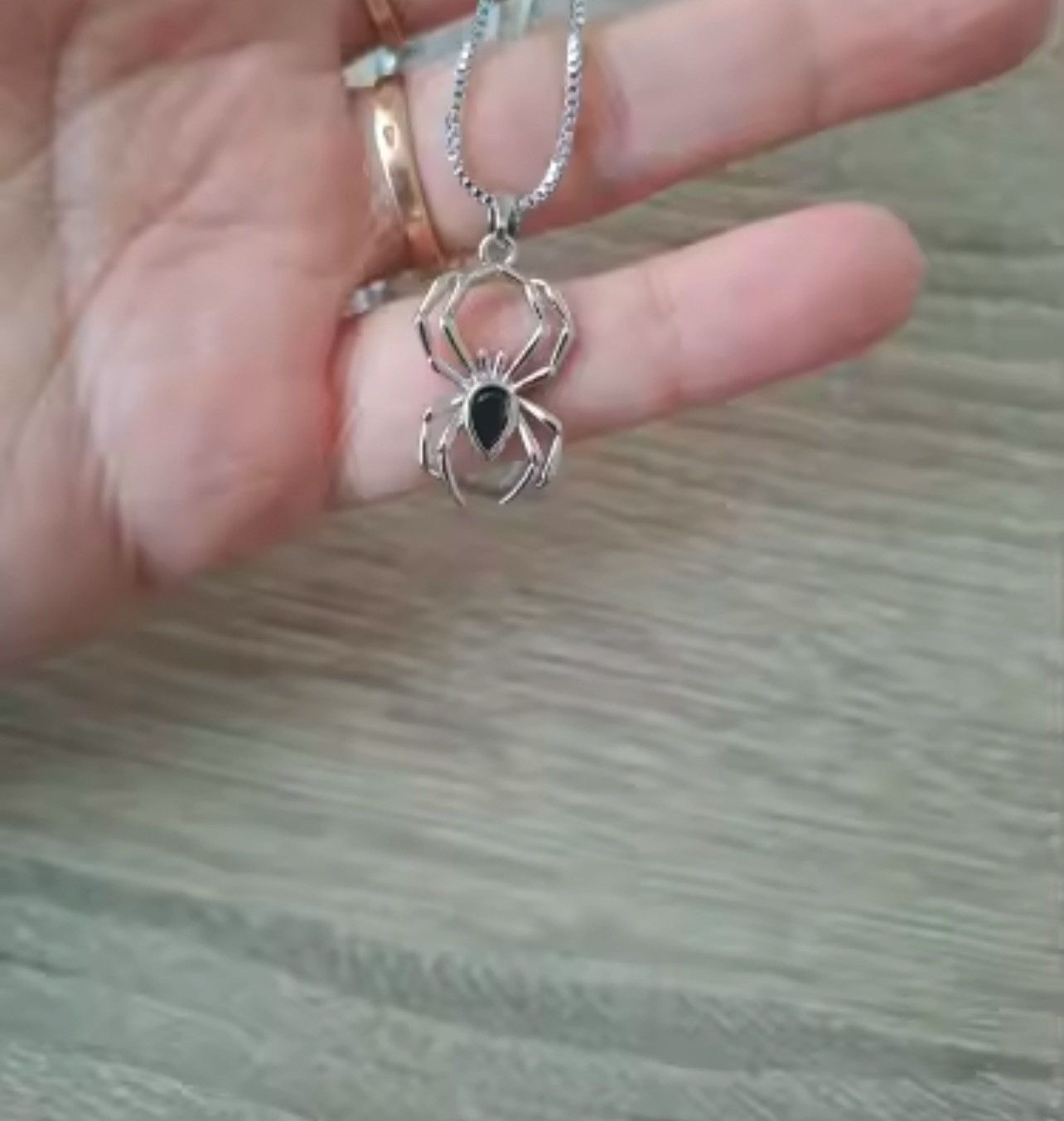 Other Huitan Spider Pendant Necklace Silver Chain Size ONE SIZE - 5 Thumbnail