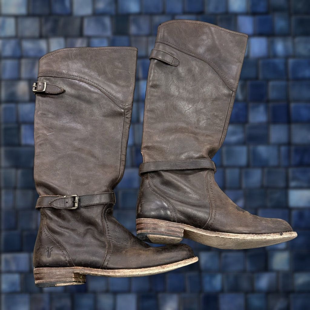 Frye **Frye Womens Dark Brown Dorado Riding Boots Sz 5.5 Leather** User: Frye Womens Dark Brown Dorado Riding Boots Sz 5.5 Leather Size US 6 / IT 36 - 1 Thumbnail