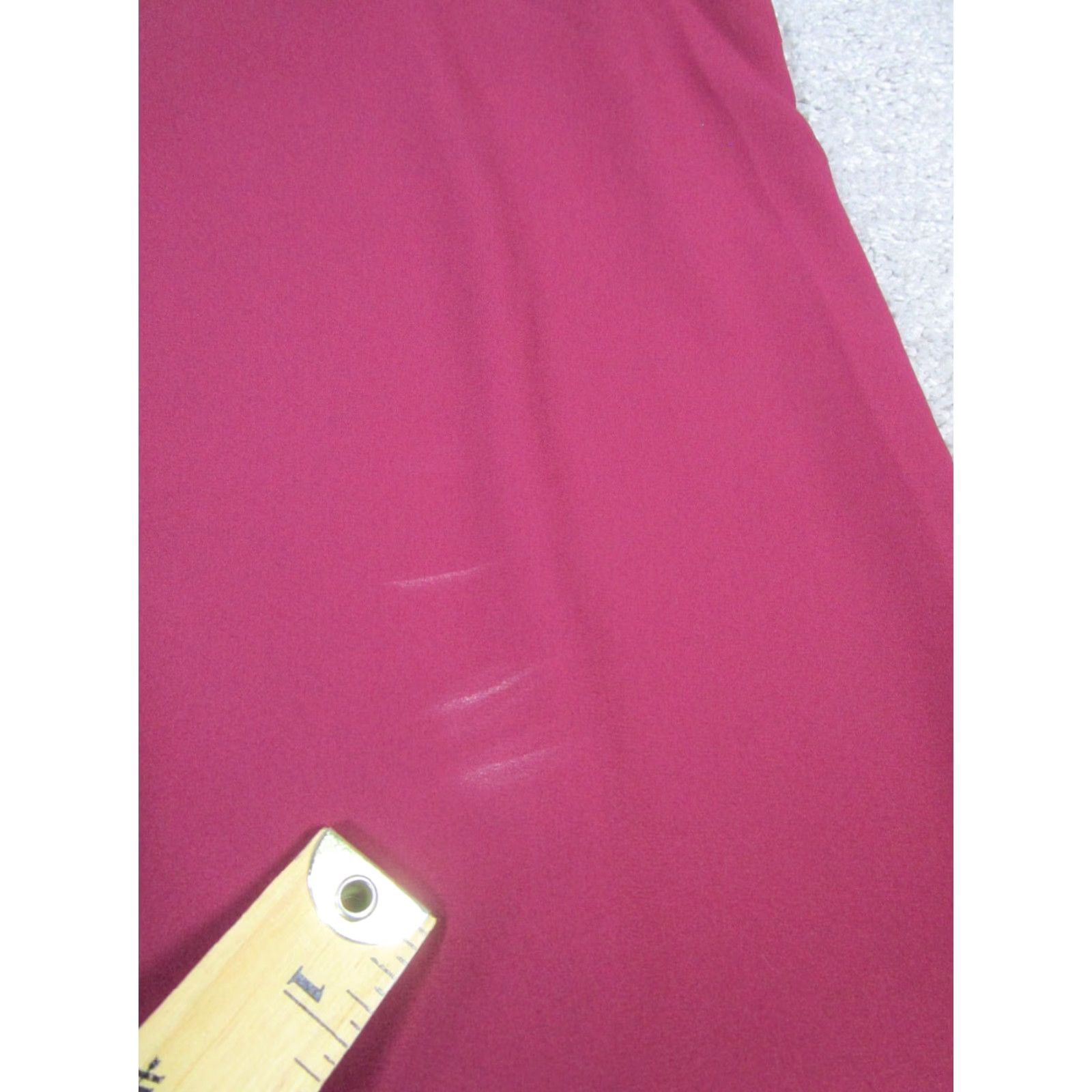 Vintage Babaton Tank Top Womens Small Red V-Neck Pullover Cropped Sleeveless Polyester Shirt Cup? Size S / US 4 / IT 40 - 6 Thumbnail