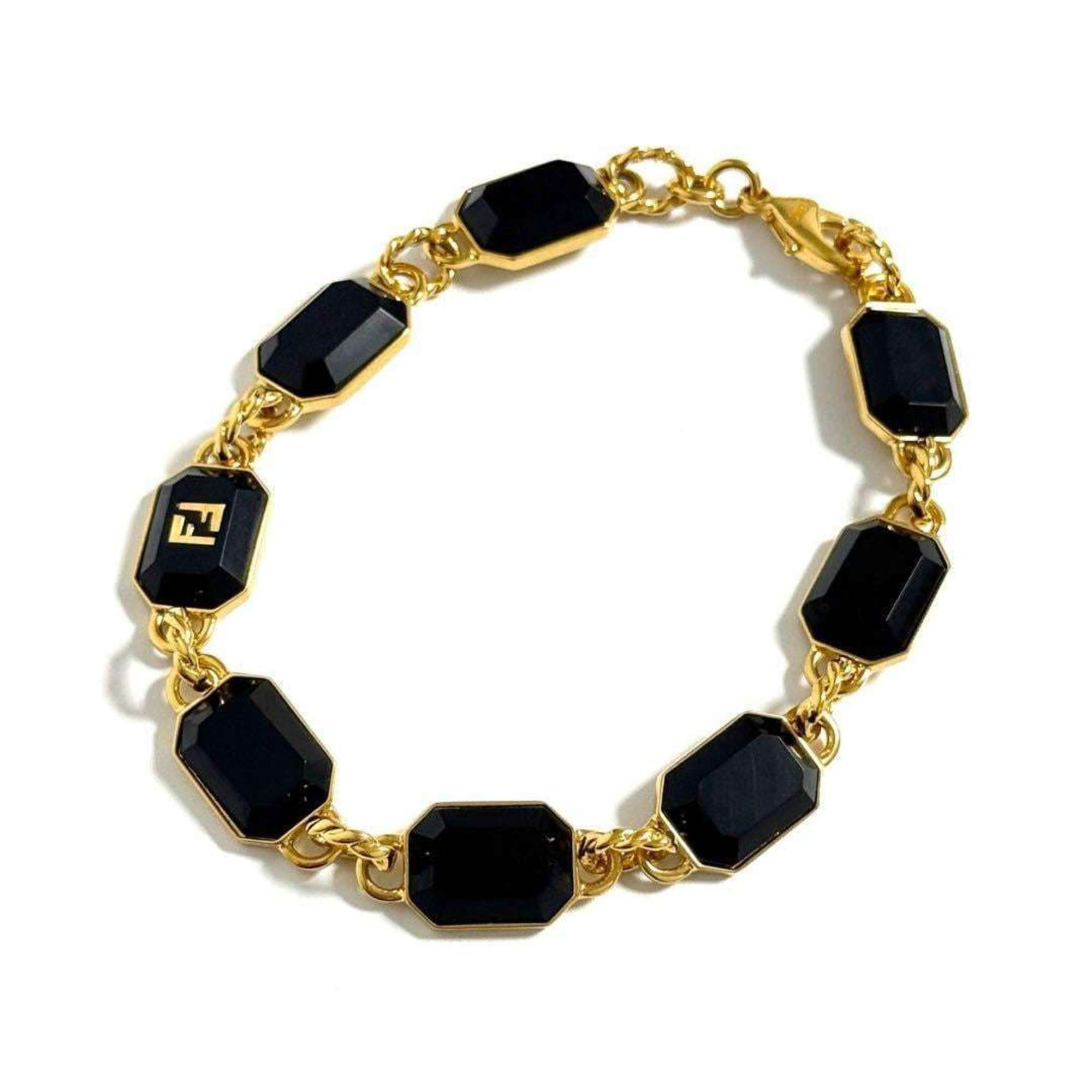 Fendi Fendi Men's FF Link Bracelet, Gold, 22cm Size ONE SIZE - 1 Thumbnail