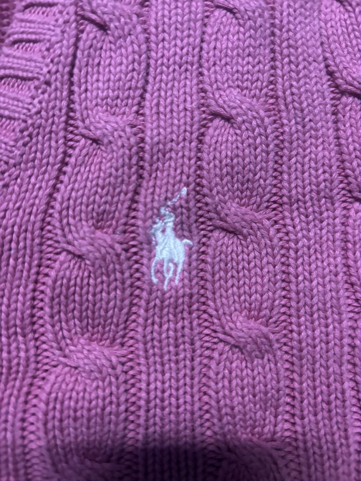 Polo Ralph Lauren Vintage Polo Ralph Lauren V neck cable knit sweater Size S / US 4 / IT 40 - 6 Thumbnail