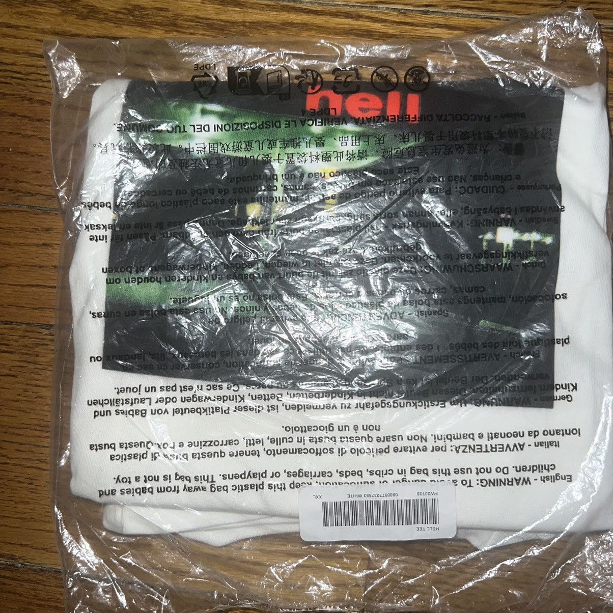 Supreme Supreme Hell Tee White Size: XXL Size US XXL / EU 58 / 5 - 5 Thumbnail