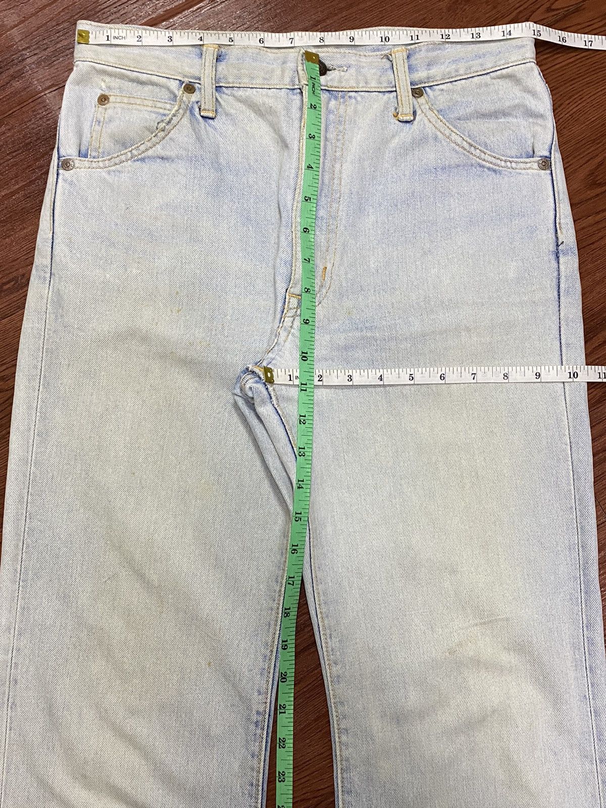Japanese Brand Vintage Edwin Faded Wash Loose Jeans Size US 30 / EU 46 - 7 Thumbnail