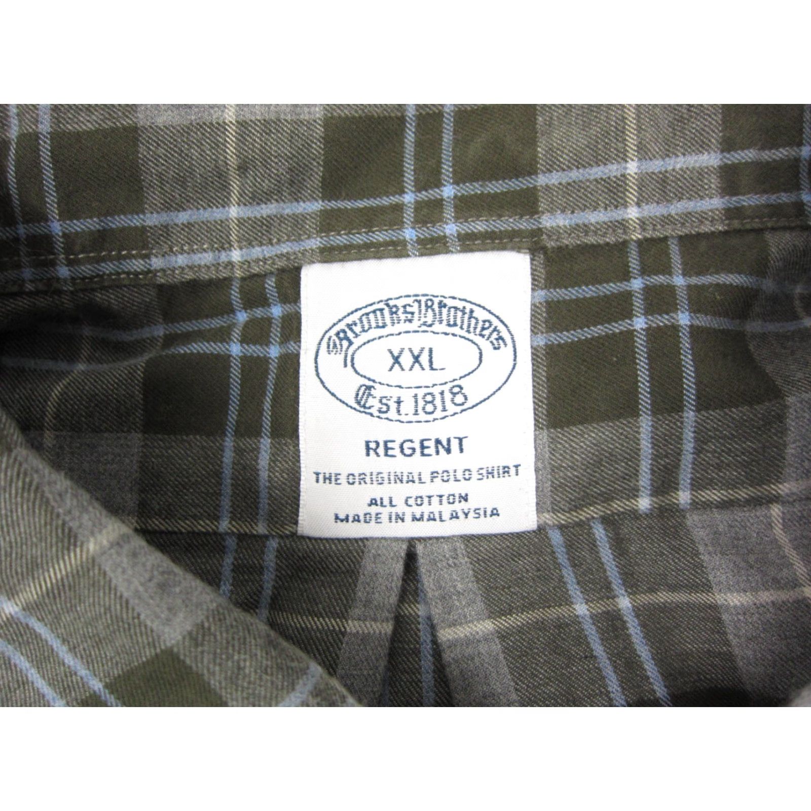 Brooks Brothers Brooks Brothers Shirt 2XL Green Plaid Button-Down Mens Clothing Regular Cotton Shirt Adult Mens Size US XXL / EU 58 / 5 - 3 Thumbnail