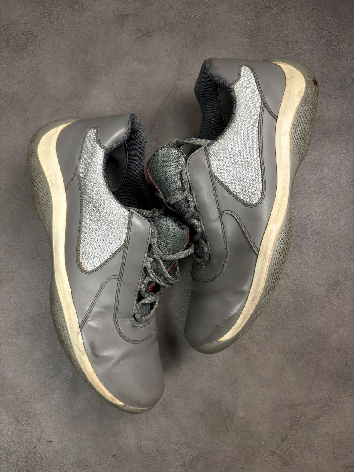 Prada Prada OG American Cup 2000’s grey trainers Size US 12 / EU 45 - 10 Thumbnail