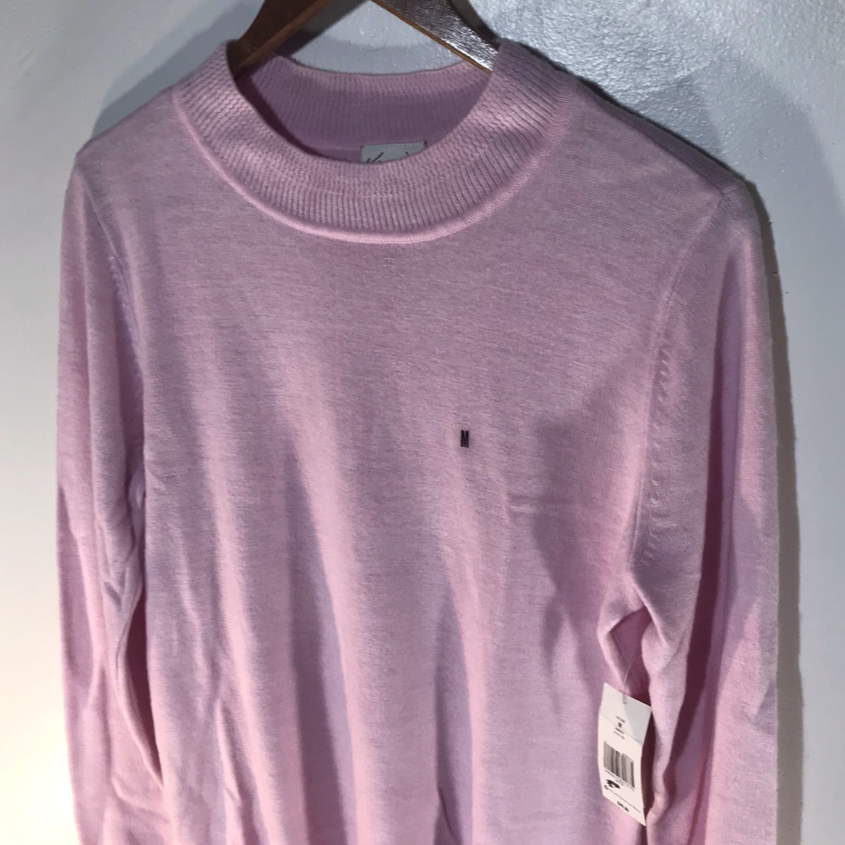 Pinko Kim Rogers Womens Sweater Pullover Mock Neck Long Sleeve Acrylic Fall Winter Spring M Pink Casual Size M / US 6-8 / IT 42-44 - 2 Thumbnail