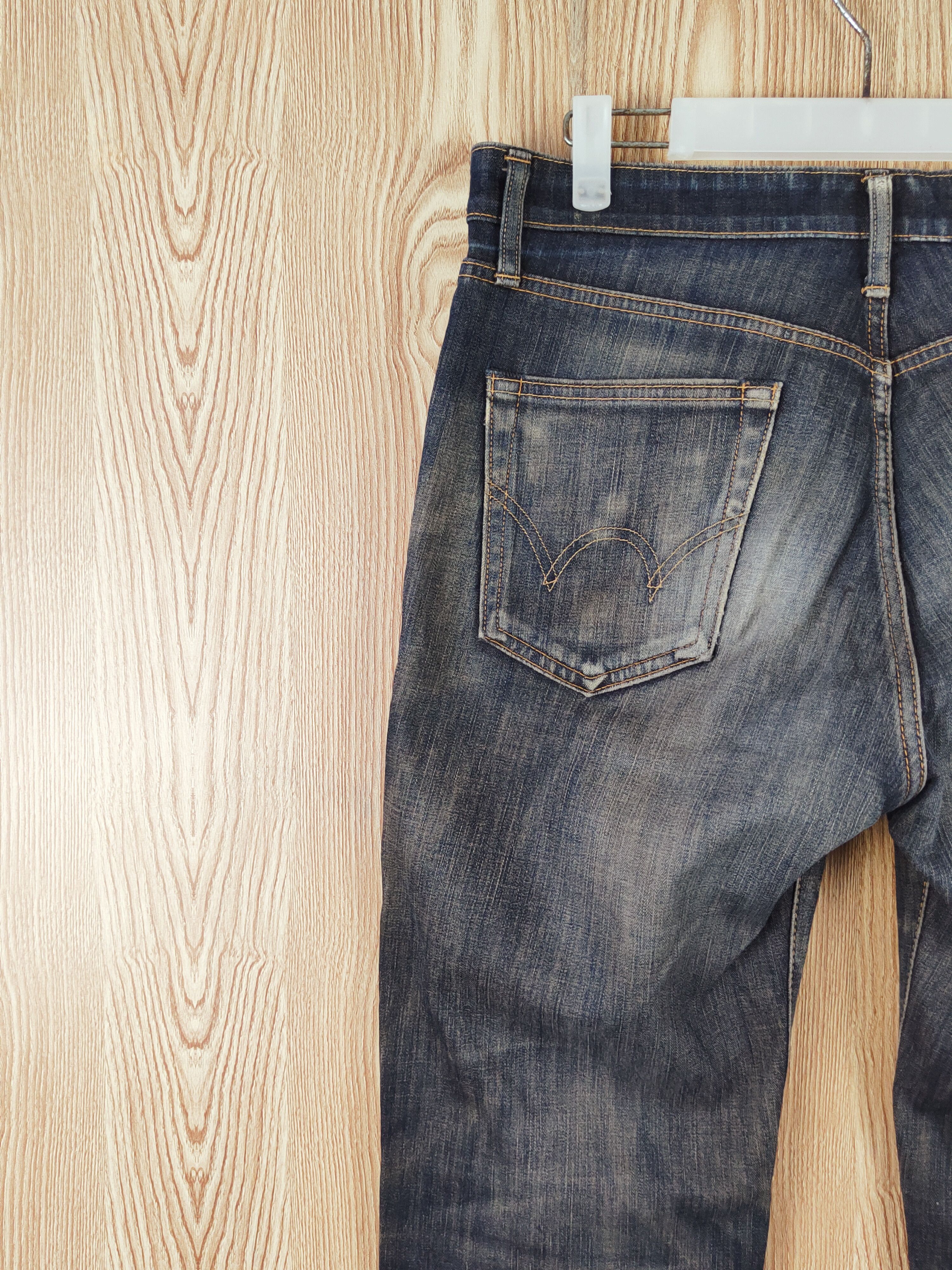 Edwin Edwin Blue Faded Distressed Ripped Jeans#W 111 Size US 32 / EU 48 - 10 Thumbnail