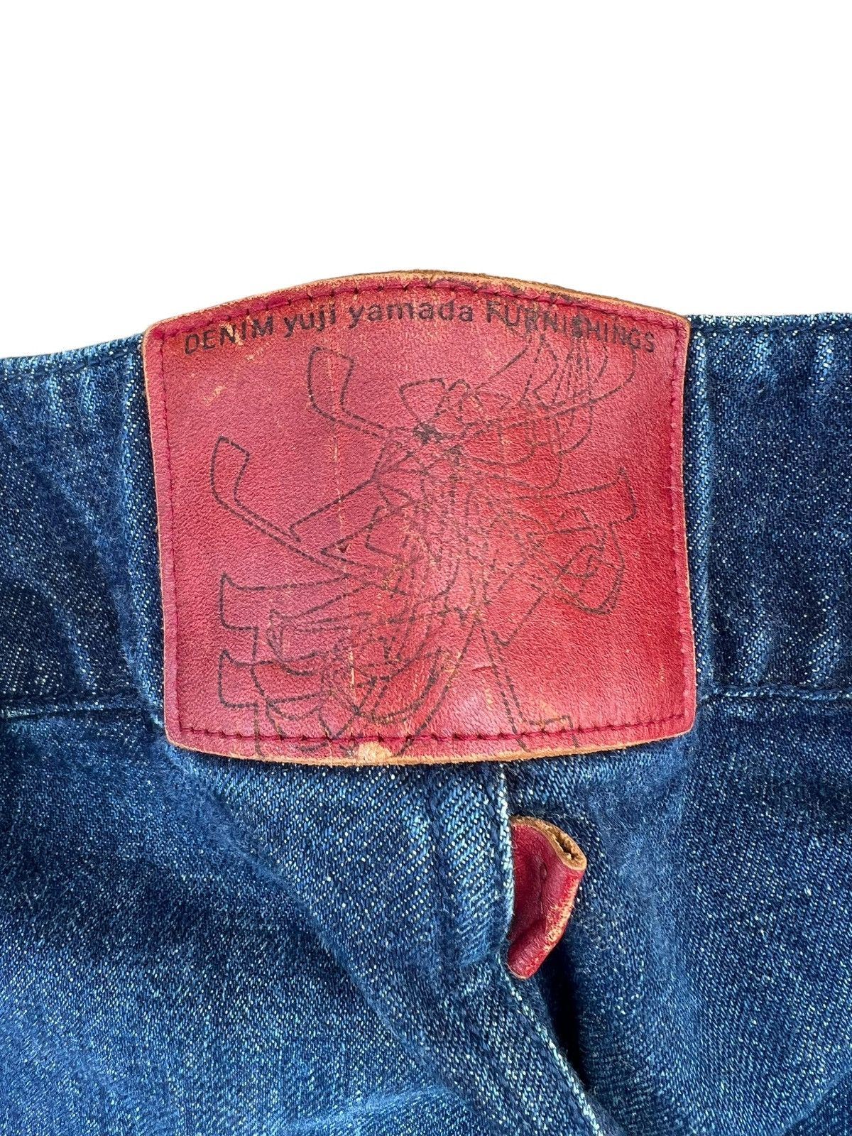 Vintage Vintage Yuji Yamada Furnishings Cinch Back Denim Jeans Size US 30 / EU 46 - 13 Thumbnail
