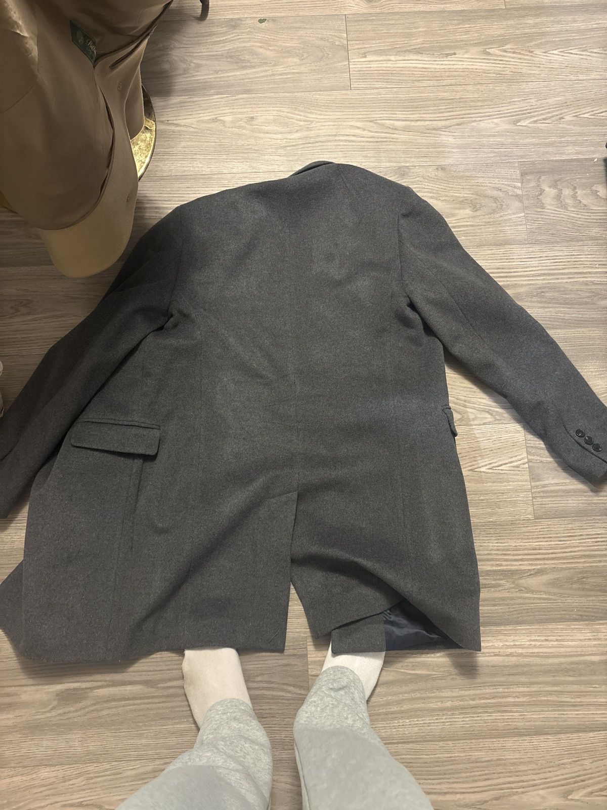 Balibaris Balibaris Grey Wool Coat - L Size US L / EU 52-54 / 3 - 2 Thumbnail