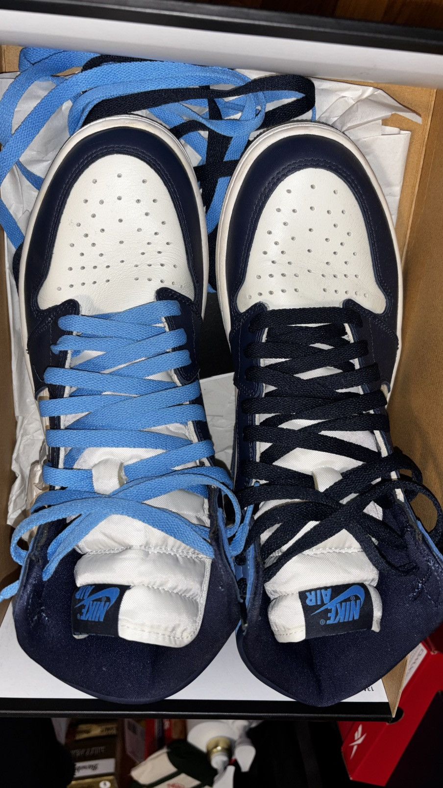 Jordan Brand Jordan 1 Retro high (Obsidian) Size US 10 / EU 43 - 2 Thumbnail