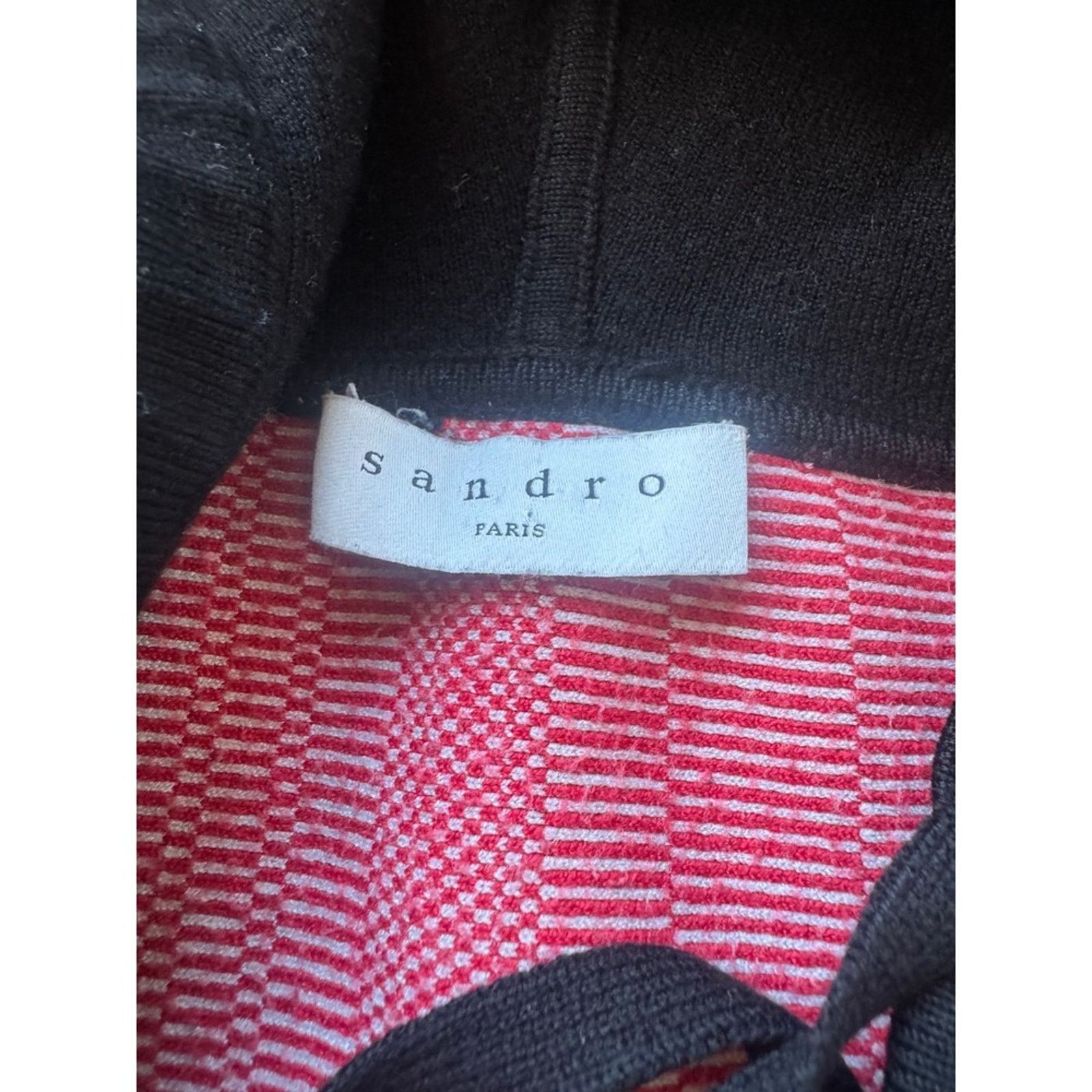 Sandro Sandro Paris "LOVE" Reversible Graphic Hoodie – Size M / US 6-8 / IT 42-44 - 5 Thumbnail