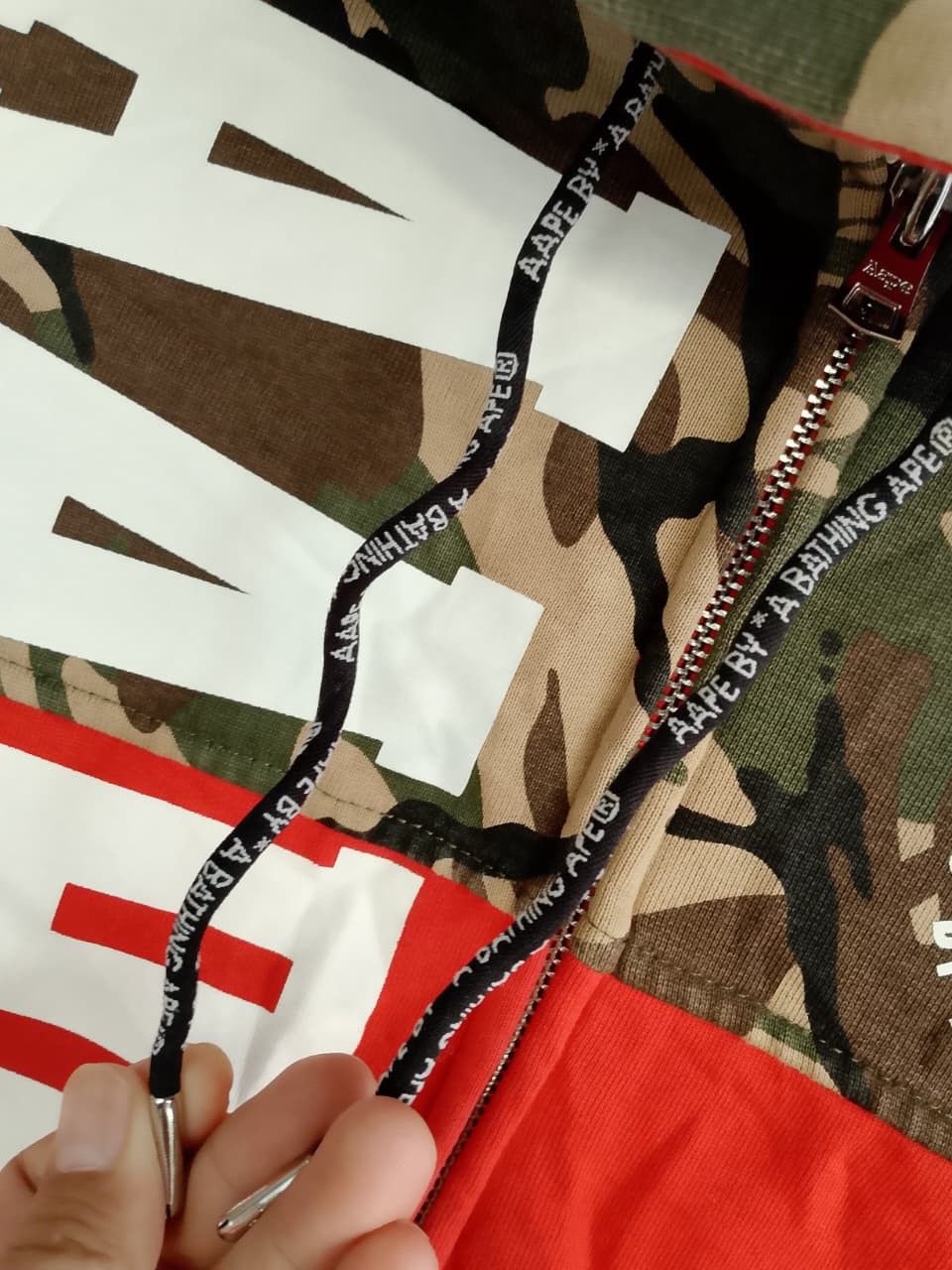 Aape AAPE half cammo zipper hoodie Size US M / EU 48-50 / 2 - 4 Thumbnail