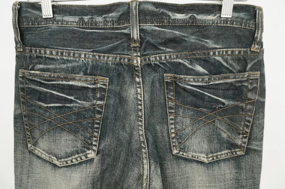 Japanese Brand Rare Vintage EDGE RUPERT Patchwork Lowrise Jeans Size US 31 - 11 Thumbnail