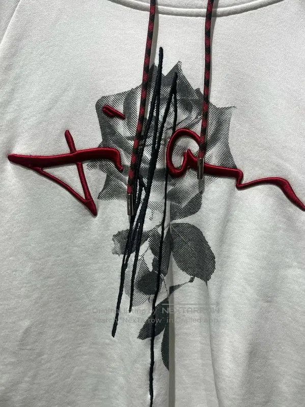 Dior Dior White Cotton Floral Long Sleeve Hoodie . Size L / US 10 / IT 46 - 3 Thumbnail