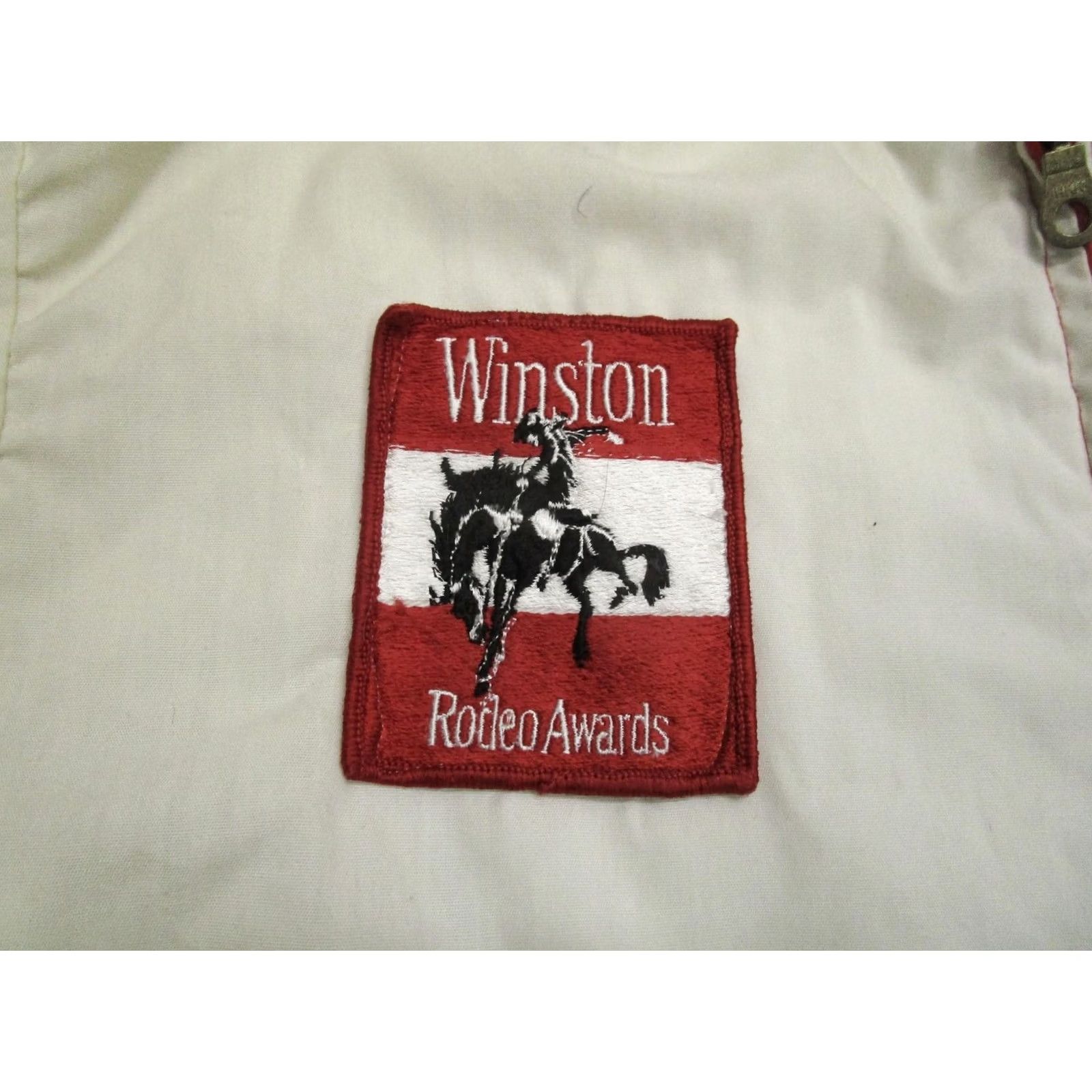 Vintage VINTAGE Winston Rodeo Awards Jacket Mens M White Windbreaker 80s Western Zip Cowboy Jacket Size US M / EU 48-50 / 2 - 3 Thumbnail