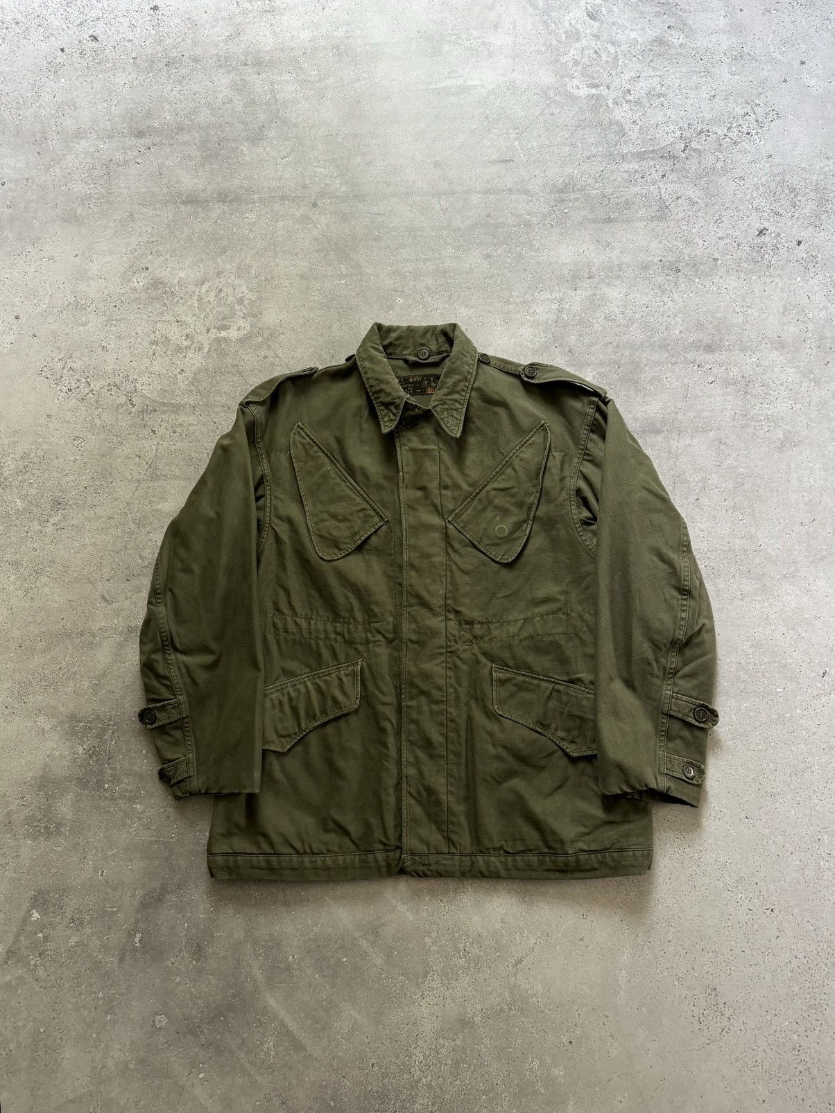Vintage 1966 Dated Vintage Dutch Army Seyntex KL Military Jacket Size US M / EU 48-50 / 2 - 2 Thumbnail