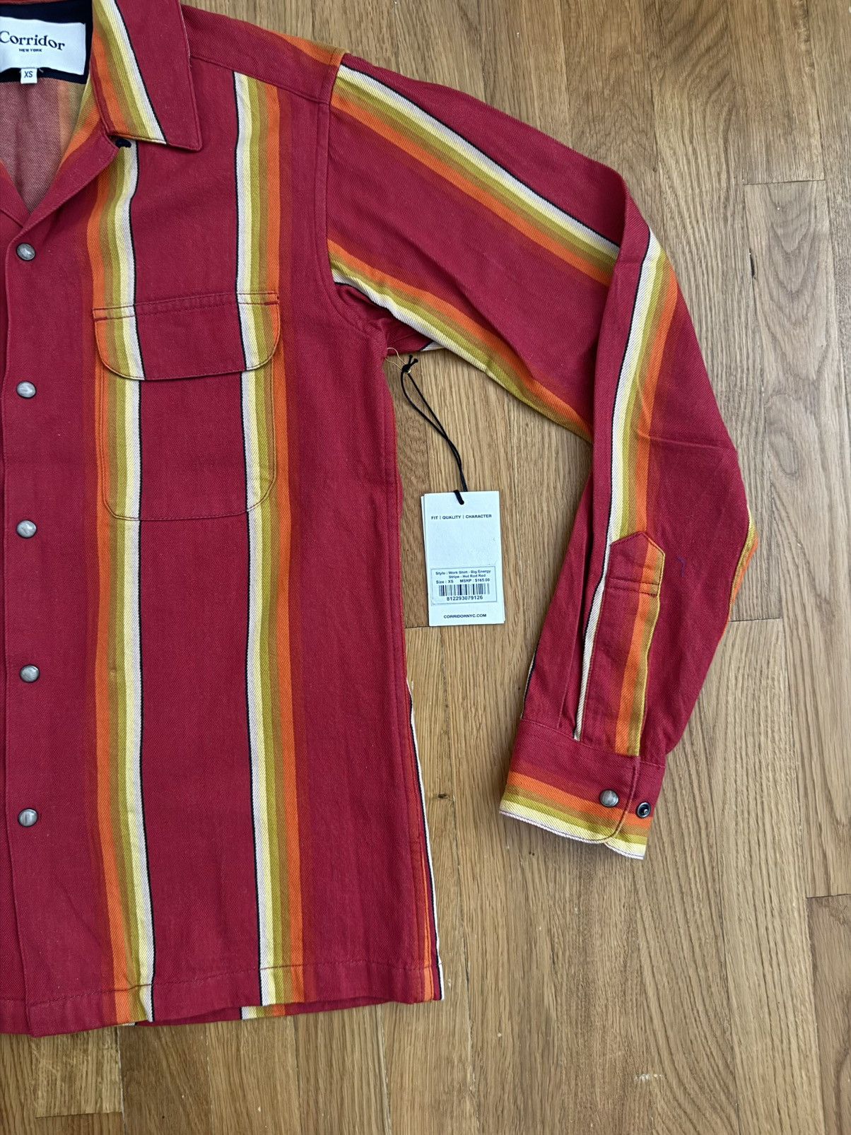 Corridor Corridor Big Energy Stripe Hot Rod XS NWT Size US XS / EU 42 / 0 - 4 Thumbnail