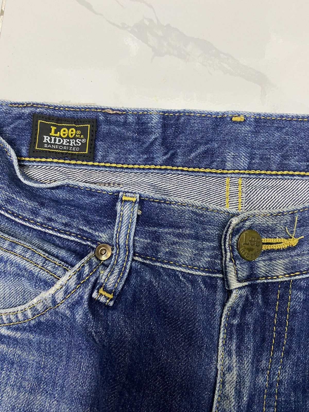 Beauty Beast × If Six Was Nine × Lee 🔥VINTAGE LEE RIDERS FLARE DISTRESS DENIM JEANS Size US 29 - 7 Thumbnail