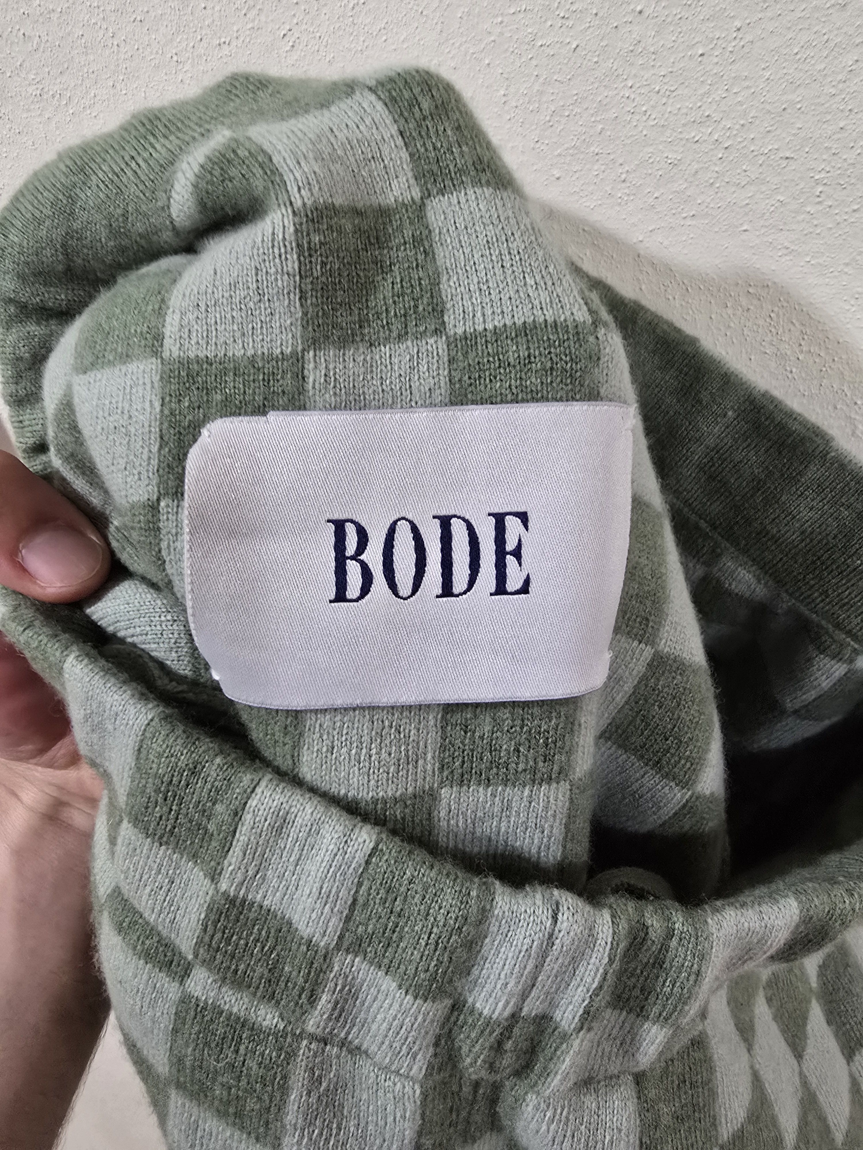 Bode Bode Checkerboard-Knit Wool Shorts Size US 32 / EU 48 - 3 Thumbnail
