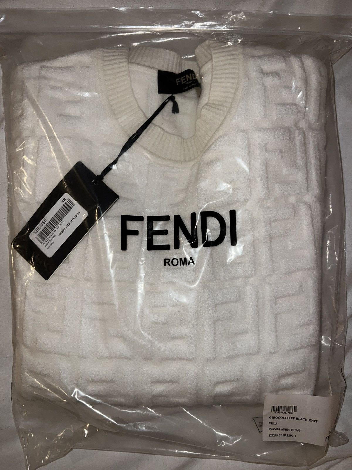 Fendi Fendi Embossed FF Logo Sweatshirt Size US L / EU 52-54 / 3 - 6 Thumbnail