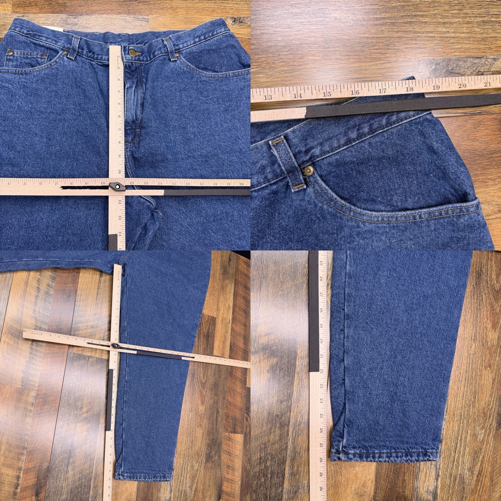 Vintage VINTAGE L.L.Bean Jeans Womens 20W 28in Inseam Relaxed Straight Denim Stone Blue 100% Cotton 5-Pocket USA 90s Lined New Size 42" / US 20 - 9 Thumbnail