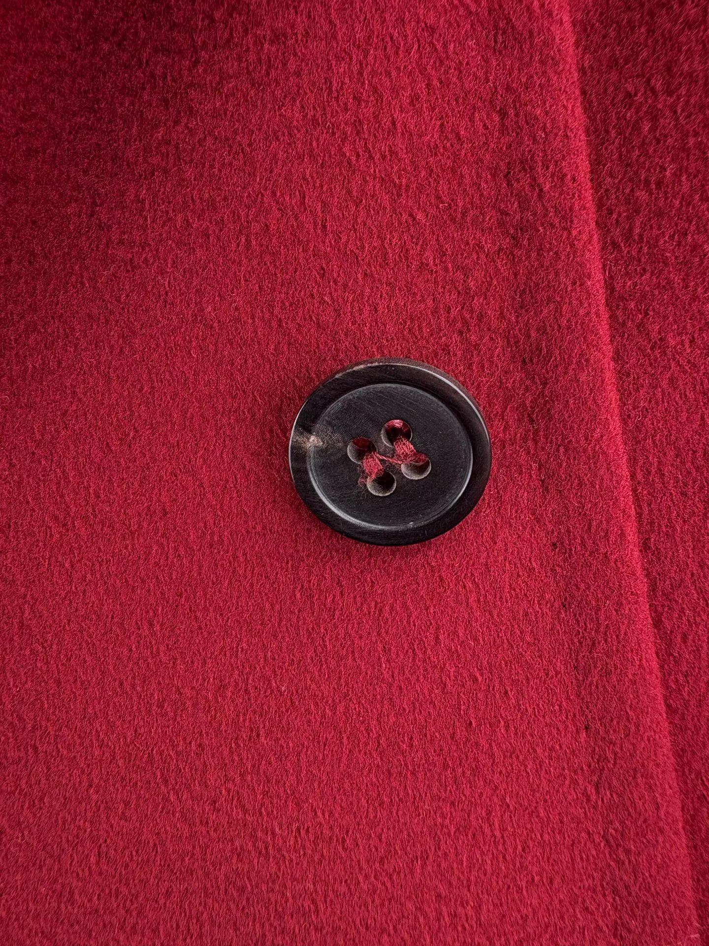 Sportmax SPORTMAX Red Wool Coat Size XXS / US 00 / IT 34 - 3 Thumbnail
