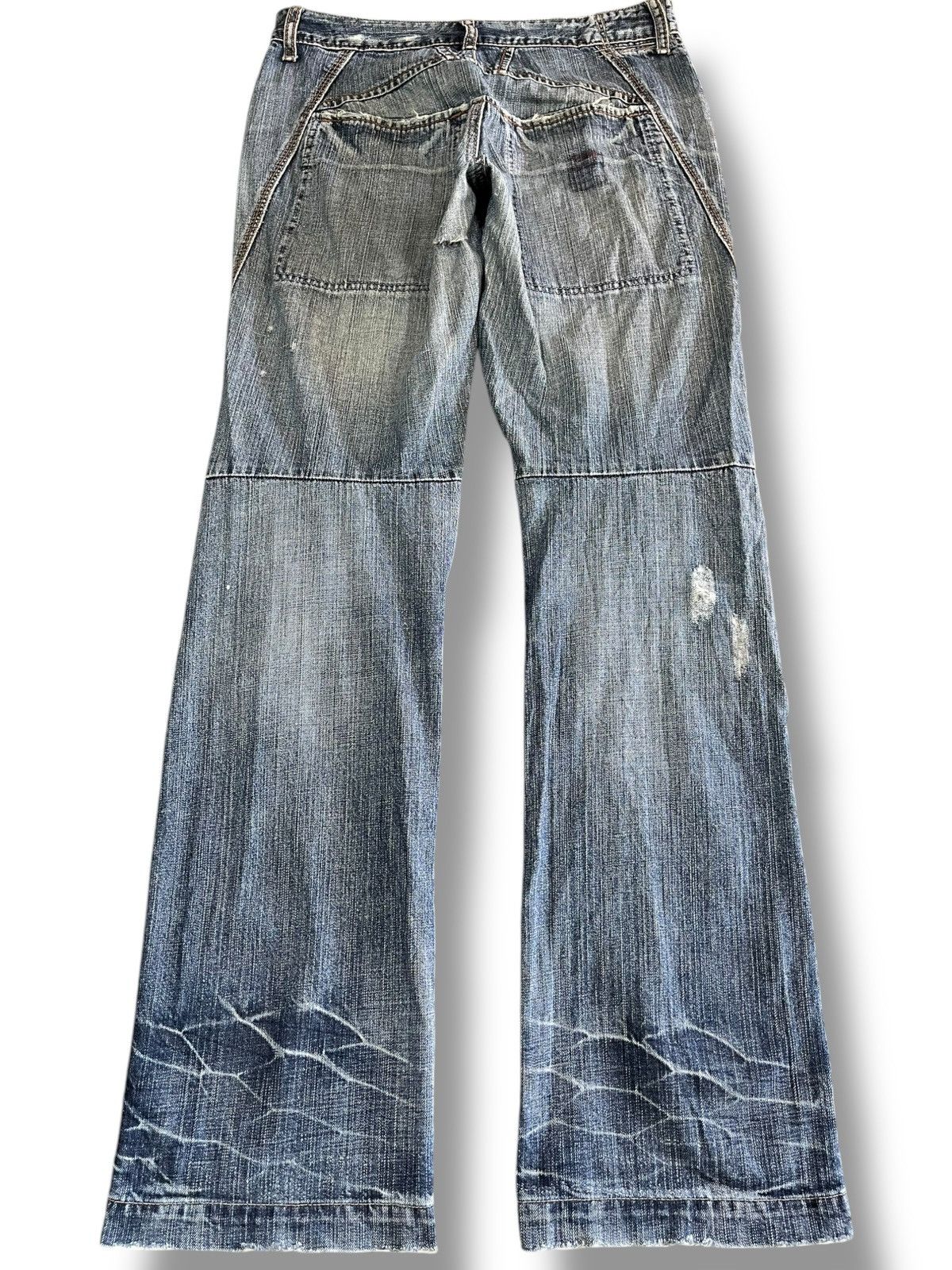 14th Addiction Vintage Le Jean Martihe Francois Girbaud Flare Denim Size US 32 / EU 48 - 5 Thumbnail