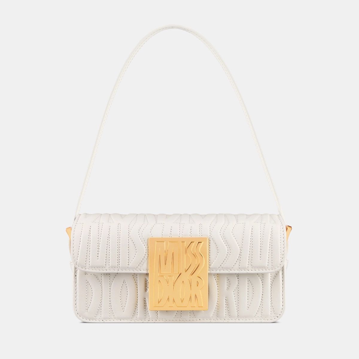 Dior o1bcso1str0226 Size:OS/Miss Dior Flap Bag in White Size ONE SIZE - 2 Thumbnail