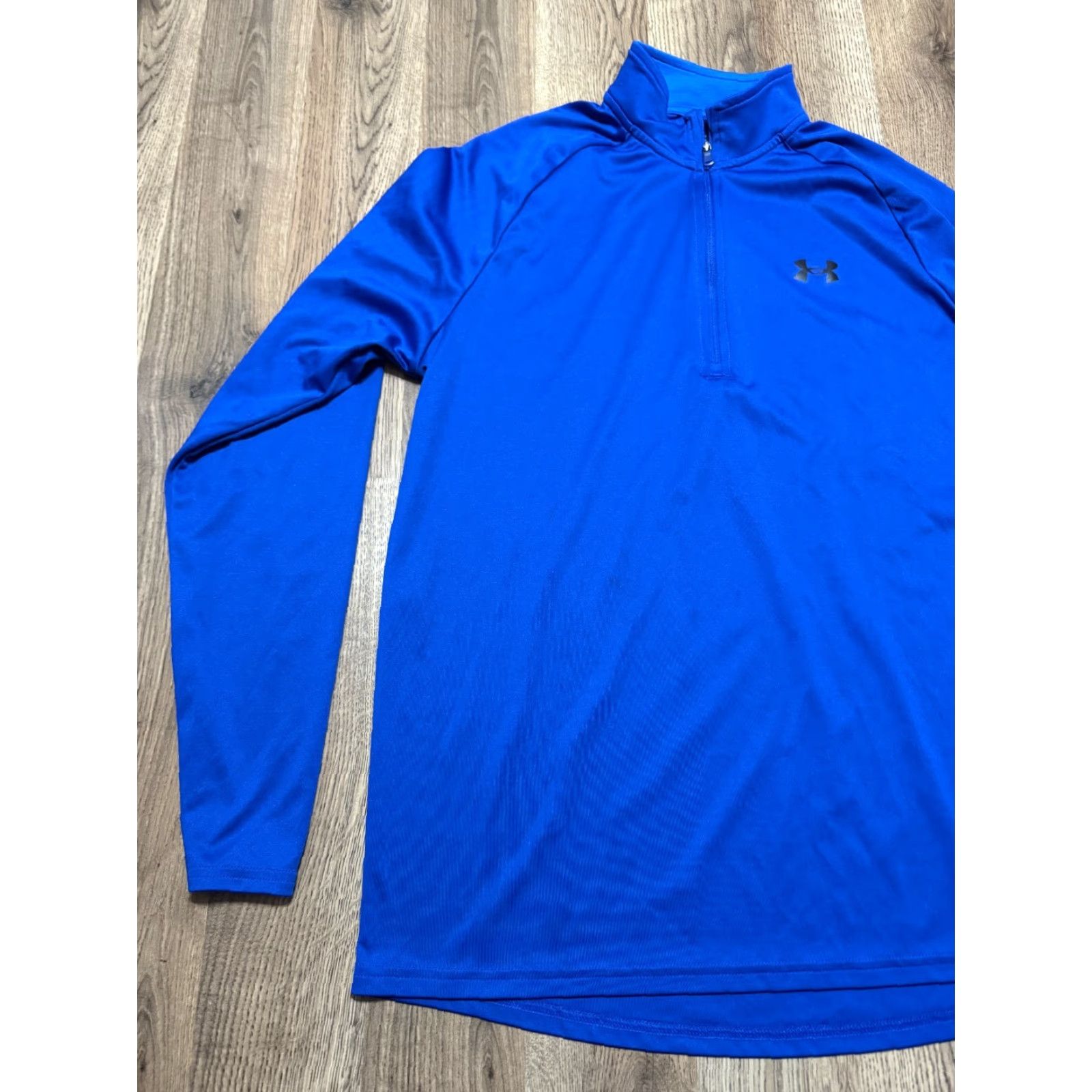 Under Armour Under Armour Shirt Mens Large Blue Long Sleeve 1/4 Zip Pullover Athletic Wear Size US L / EU 52-54 / 3 - 3 Thumbnail