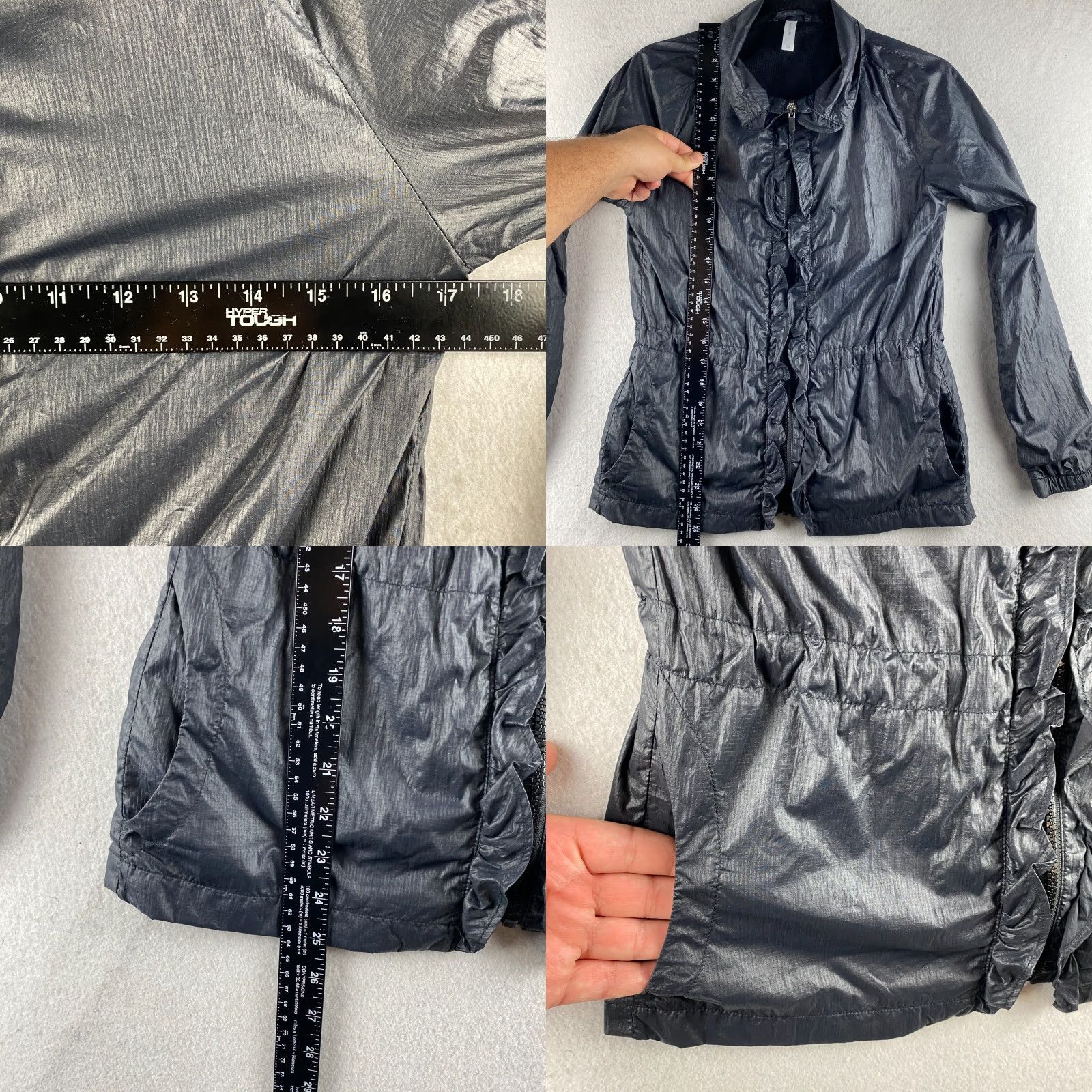Gap Gap Windbreaker Jacket Womens XS Black Full Zip Softshell Rip Stop Size XS / US 0-2 / IT 36-38 - 8 Thumbnail