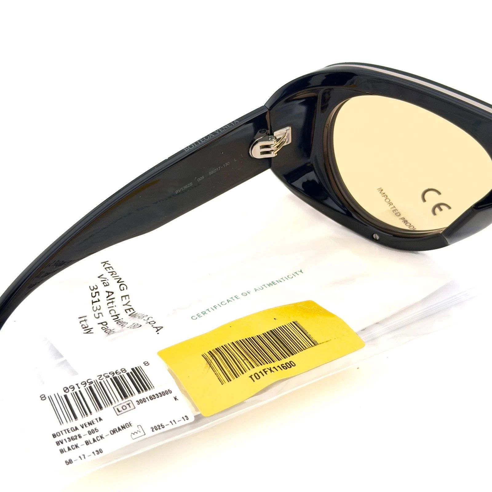 Bottega Veneta BOTTEGA VENETA 1362 BV1362S SCUDO Black Sunglasses 005 Size ONE SIZE - 6 Thumbnail