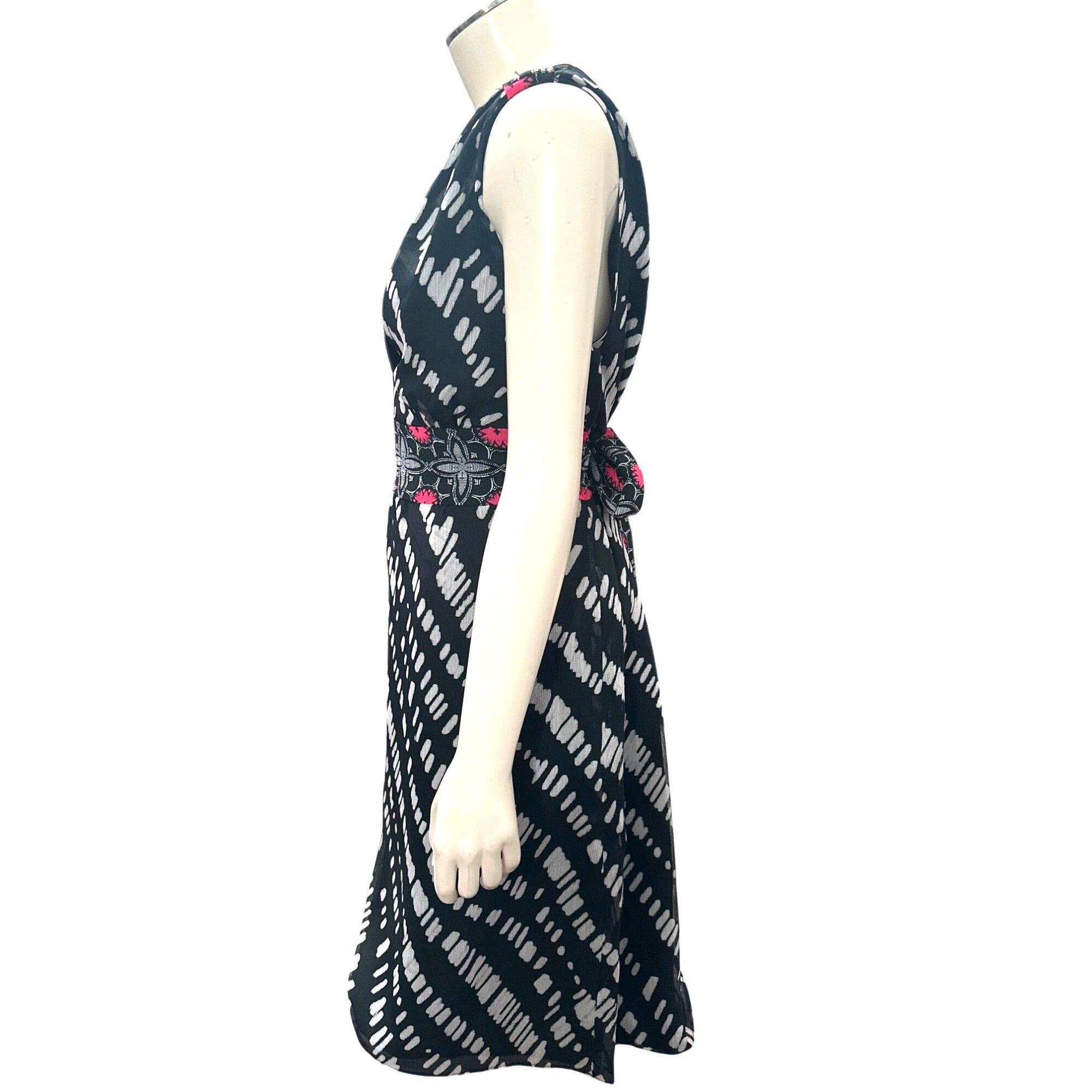 Other Axcess XL Abstract Cocktail Dress Artwear Sleeveless Side Zi Size XL / US 12-14 / IT 48-50 - 3 Thumbnail
