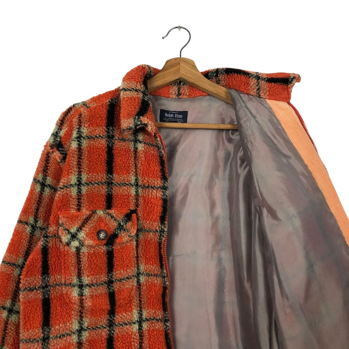 Japanese Brand 🔥VINTAGE FLEECE FLANNEL JACKET RALPH ETON ISSEY MIYAKE Size US M / EU 48-50 / 2 - 14 Thumbnail