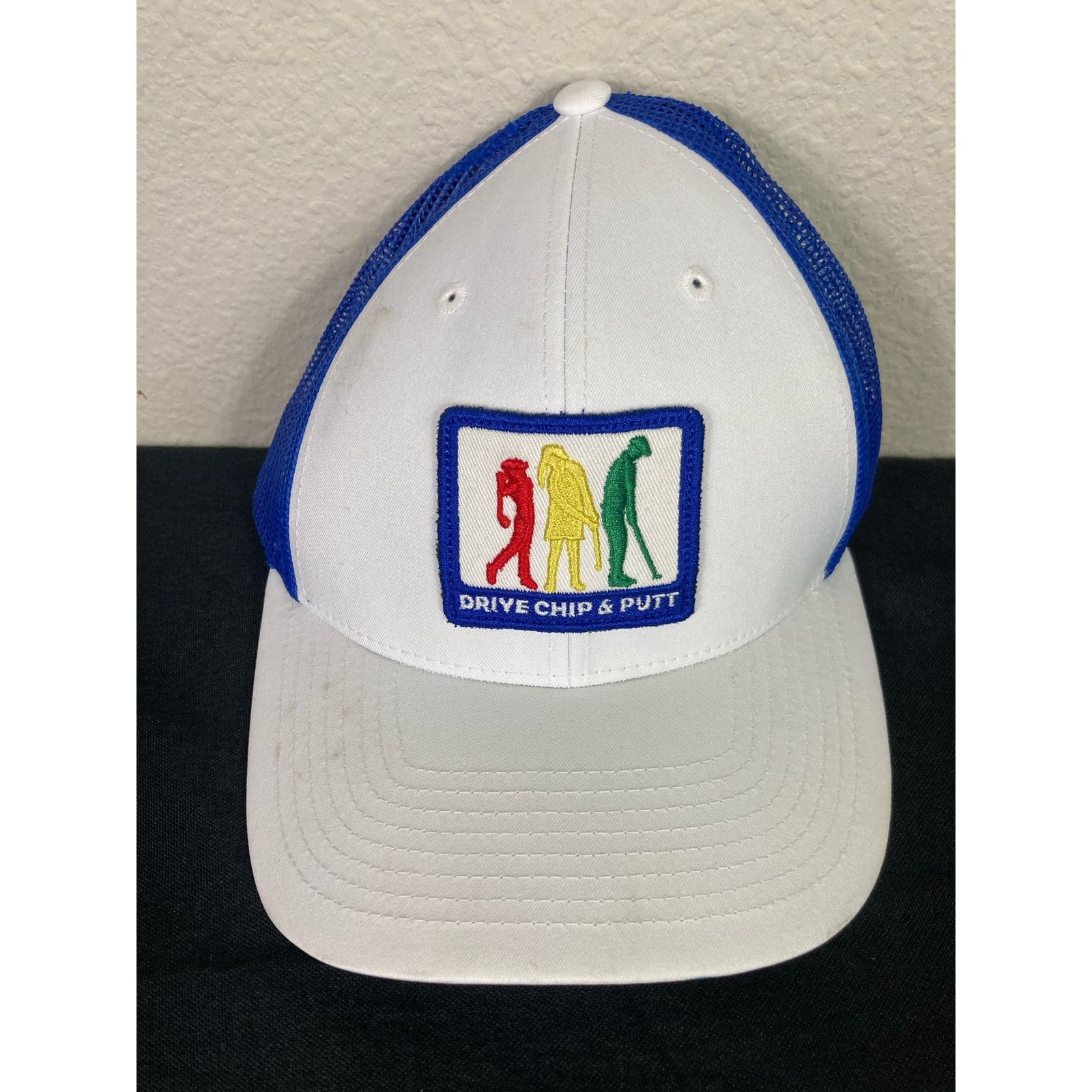 Other Golf Drive Chip Putt Hat White Adjustable Cap Embroidered Size ONE SIZE - 4 Thumbnail