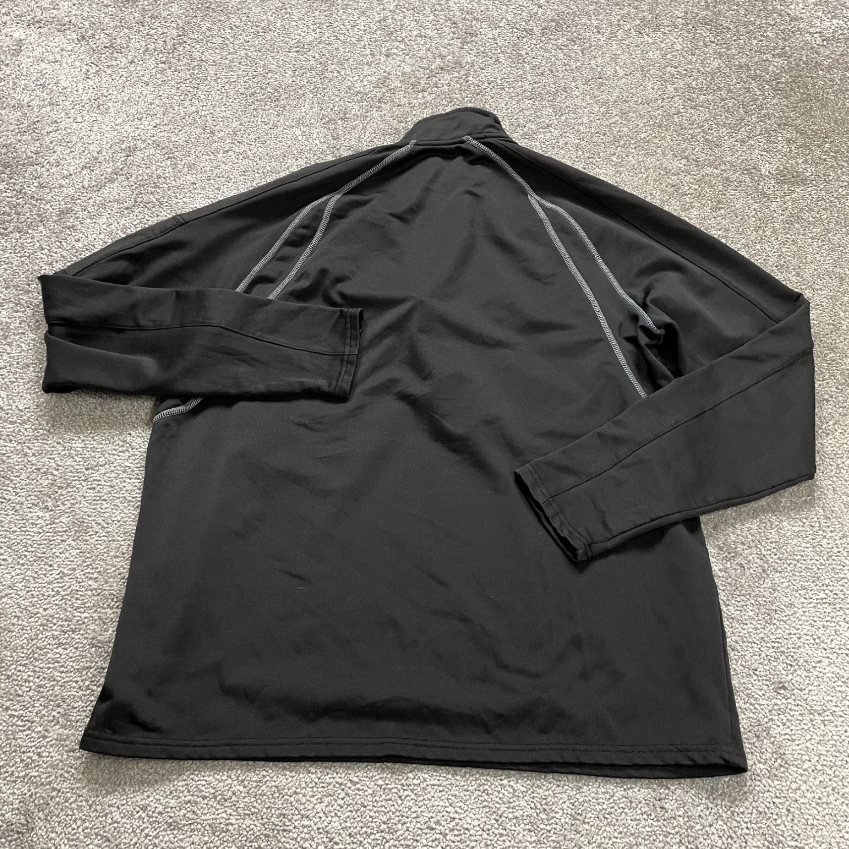 Layer 8 Layer 8 Qwick Dry Active Jacket Mens Large Black 1/4 Zip Raglan Sleeve Outdoor Layer 8 Qwick Dry Jacket Mens Large Black 1/4 Zip Raglan Sleeve Outdoor Size US L / EU 52-54 / 3 - 2 Thumbnail