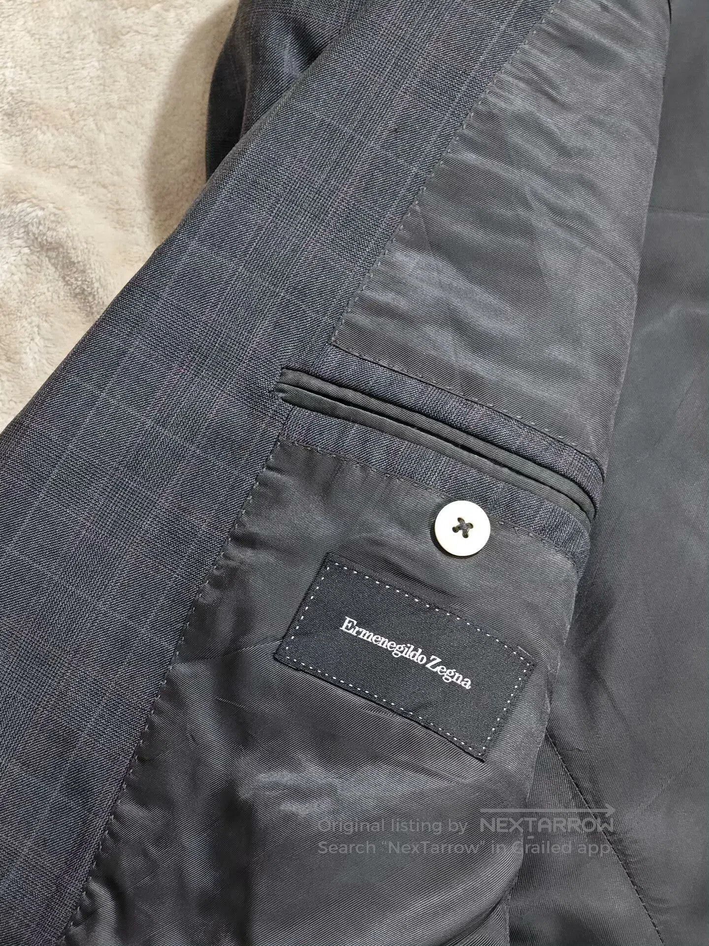 Ermenegildo Zegna Zegna Gray Wool Blend Suit Jacket. Size US M / EU 48-50 / 2 - 7 Thumbnail