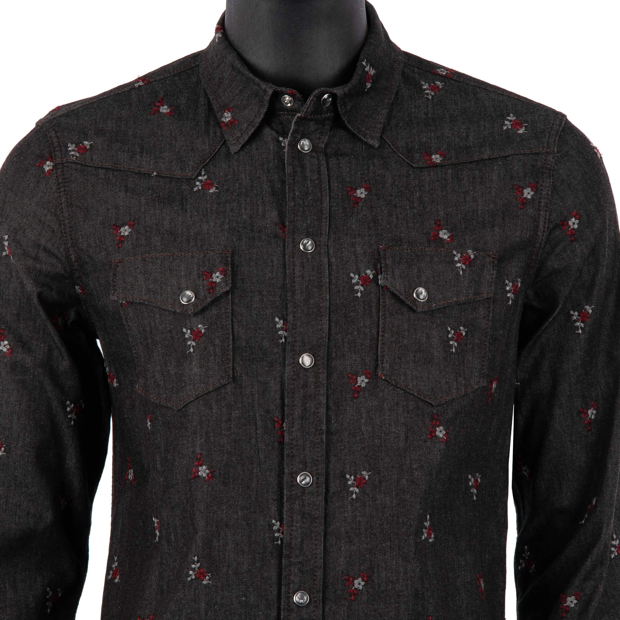 Dolce & Gabbana o1y0125 Denim Shirt in Black Size US M / EU 48-50 / 2 - 3 Thumbnail