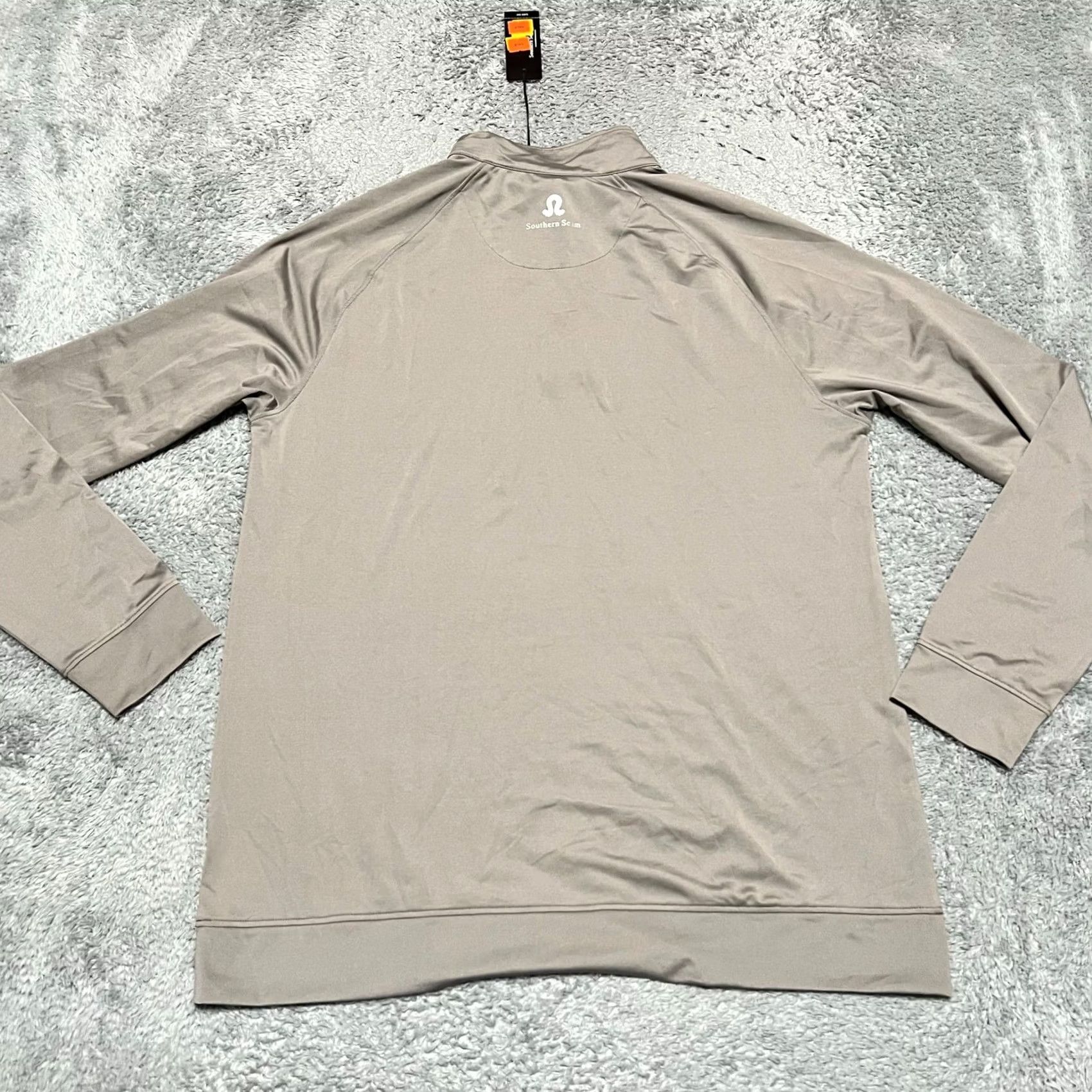 Vintage Southern Seam Shirt Mens Medium Gray Quarter Zip Golf Performance Long Sleeve Size US M / EU 48-50 / 2 - 2 Thumbnail