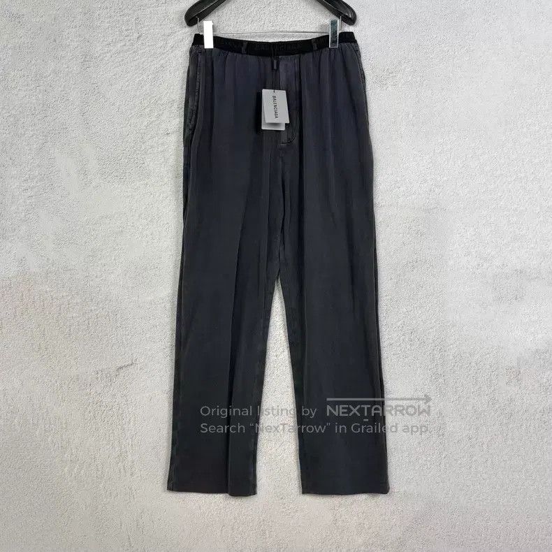 Balenciaga Balenciaga size S Washed Black Waist Embroidered Logo Casua Size US 27 - 1 Thumbnail