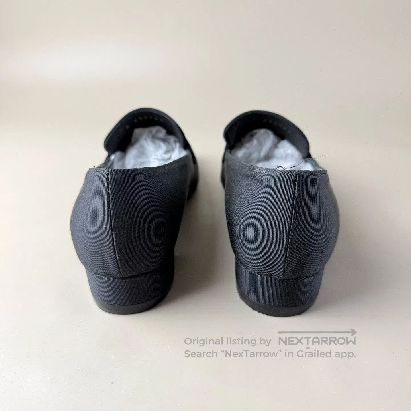 Chanel Chanel Dark Blue Gold Logo Loafers. Size US 4 / IT 34 - 2 Thumbnail