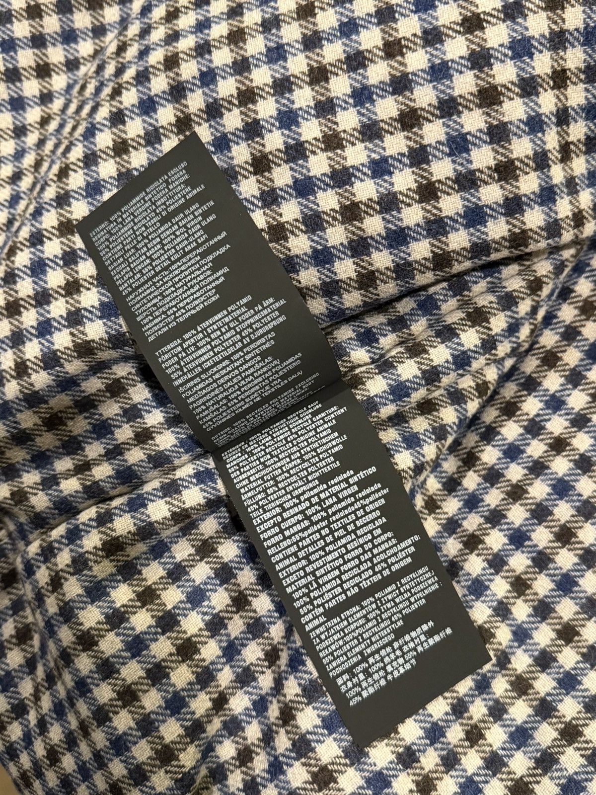 Prada Prada Re-Nylon Padded Checked Line Blouson Navy Jacket Size XXS / US 00 / IT 34 - 19 Thumbnail
