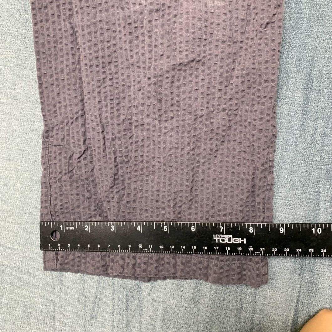 Uniqlo Uniqlo Lounge Pants Womens Small Purple Textured Cotton Straight Leg Streetwear Size 28" / US 6 / IT 42 - 5 Thumbnail